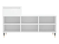 Zapatero blanco 102x36x60 cm Madera contrachapada