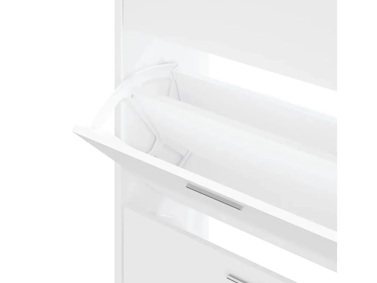 Zapatero blanco 63x24x103 cm Madera contrachapada