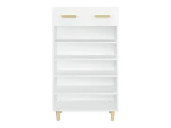 Zapatero blanco 60x35x105 cm Madera contrachapada