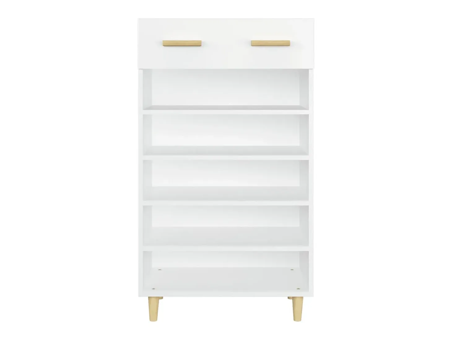 Zapatero blanco 60x35x105 cm Madera contrachapada