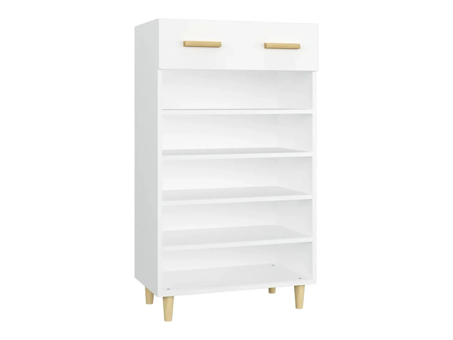 Zapatero blanco 60x35x105 cm Madera contrachapada