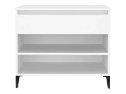 Zapatero blanco 70x36x60 cm Madera contrachapada