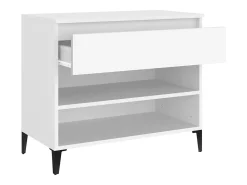 Zapatero blanco 70x36x60 cm Madera contrachapada