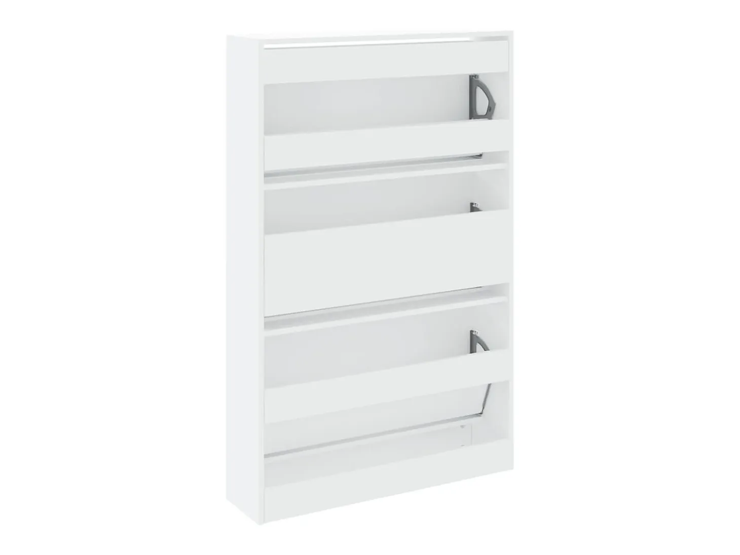 Zapatero blanco 80x21x125,5 cm madera contrachapada