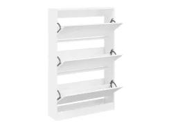 Zapatero blanco 80x21x125,5 cm madera contrachapada