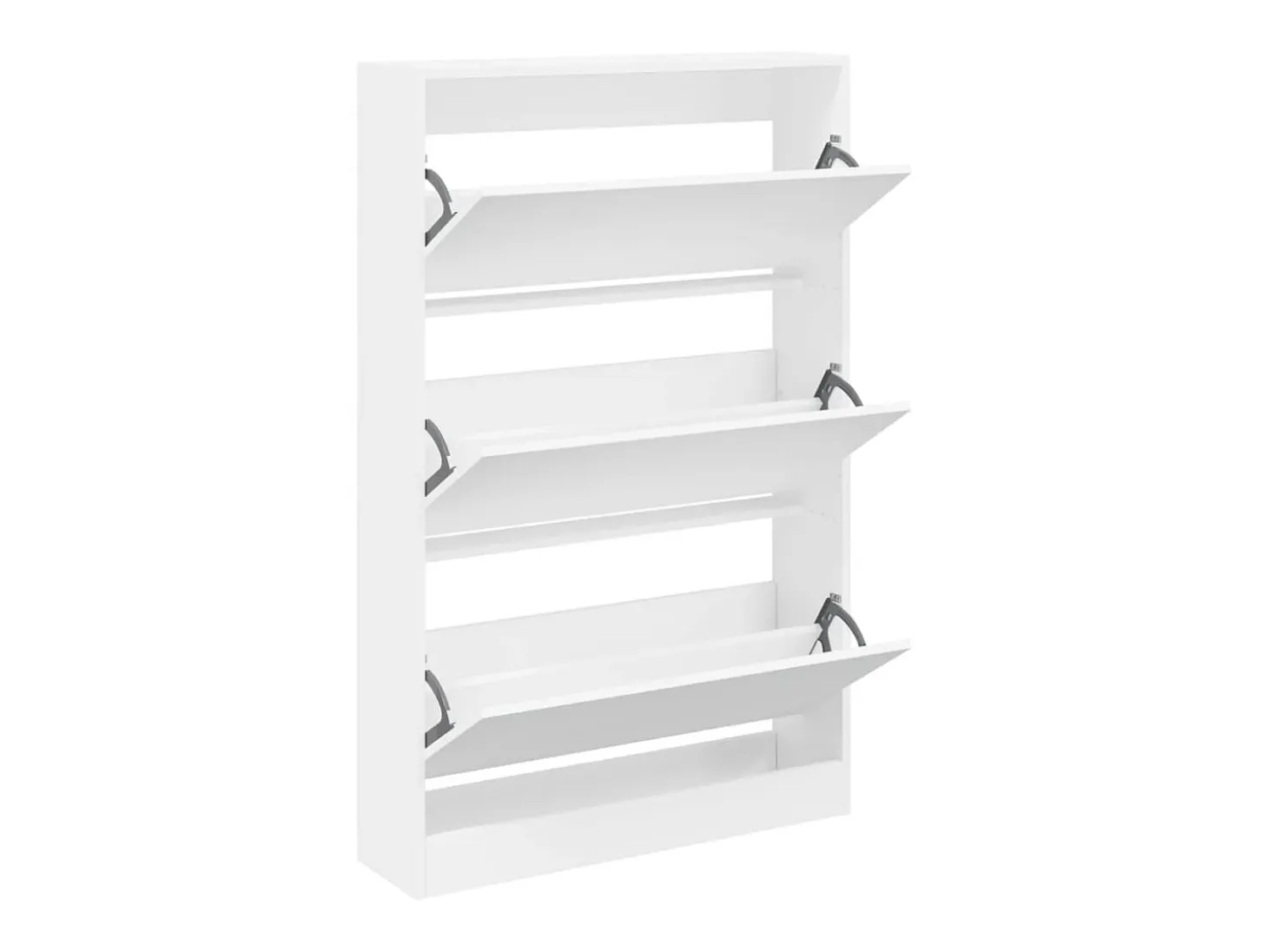 Zapatero blanco 80x21x125,5 cm madera contrachapada