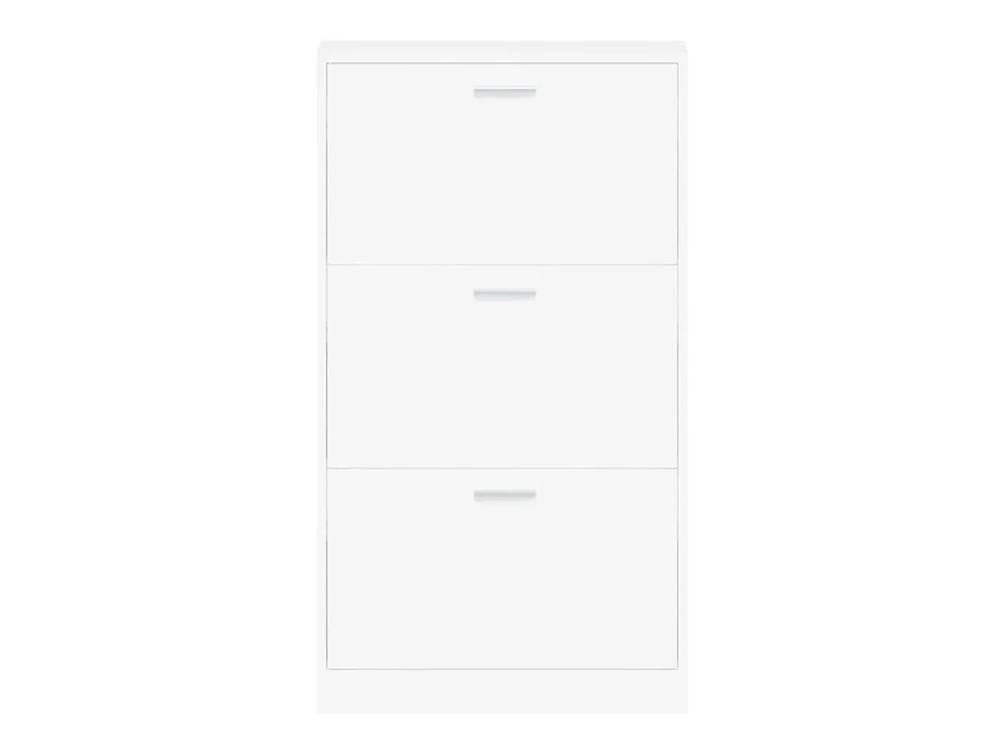 Zapatero blanco 59x17x108 cm Madera contrachapada