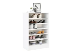 Zapatero blanco 60x35x92 cm Madera contrachapada