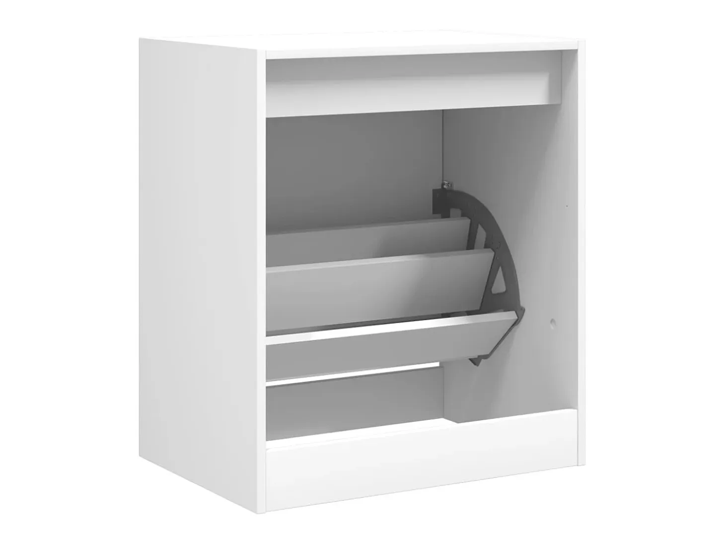 Zapatero blanco 60x42x69 cm madera contrachapada
