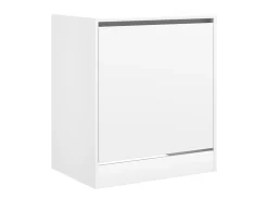 Zapatero blanco 60x42x69 cm madera contrachapada