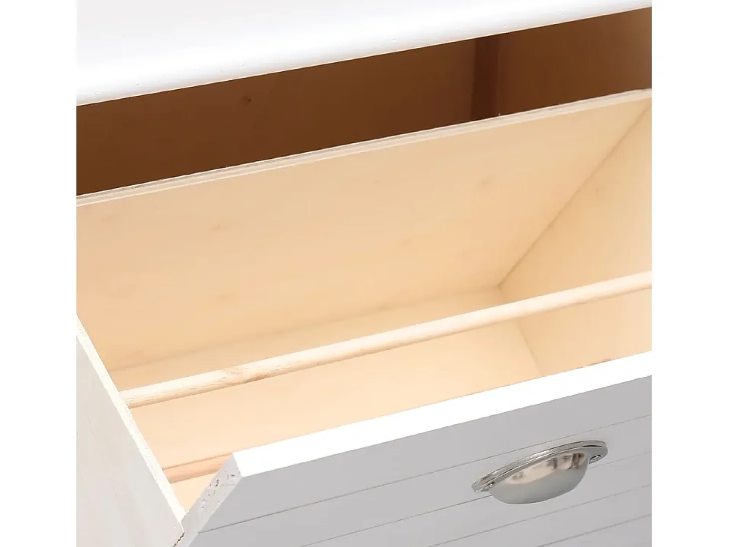 Zapatero blanco 50x28x98 cm madera de paulownia