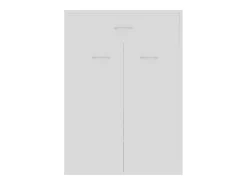 Zapatero blanco 60x35x84 cm Madera contrachapada