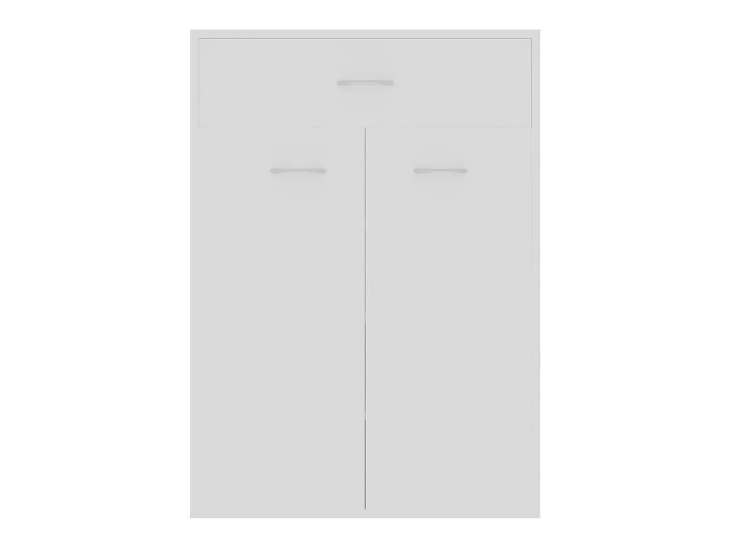 Zapatero blanco 60x35x84 cm Madera contrachapada