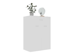 Zapatero blanco 60x35x84 cm Madera contrachapada