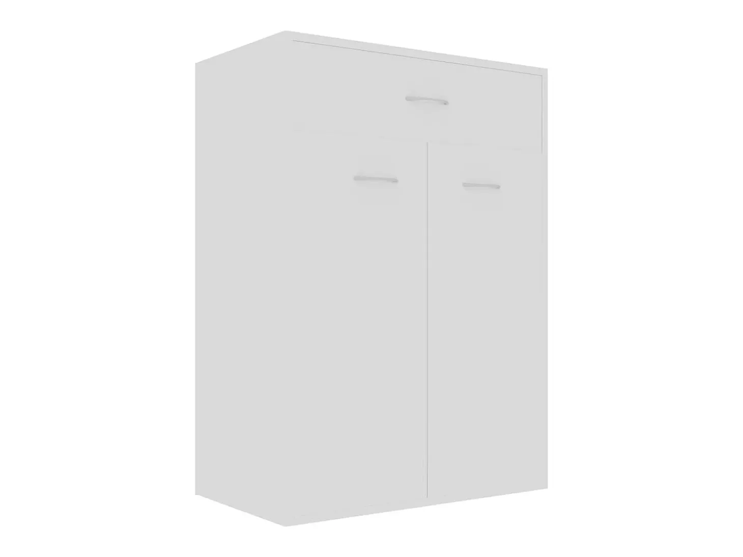 Zapatero blanco 60x35x84 cm Madera contrachapada