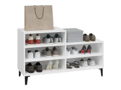 Zapatero blanco 102x36x60 cm Madera contrachapada