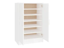 Zapatero blanco 60x35x92 cm Madera contrachapada