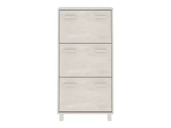 Zapatero Blanco 59,5x35x117 cm Madera de Pino
