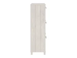 Zapatero Blanco 59,5x35x117 cm Madera de Pino