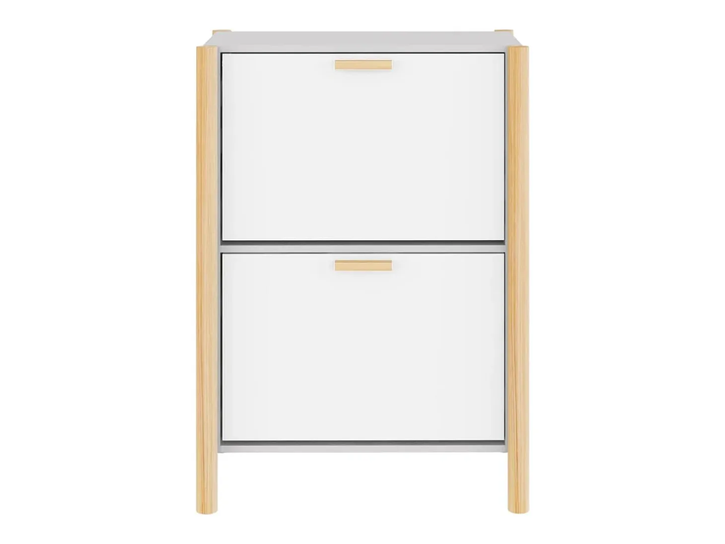 Zapatero blanco 57,5x33x80 cm Madera contrachapada