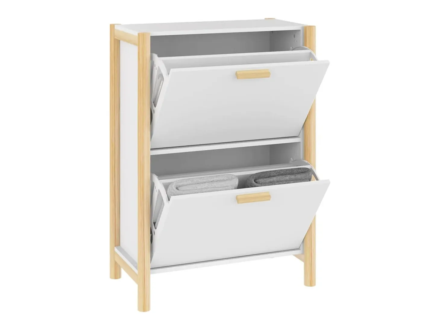 Zapatero blanco 57,5x33x80 cm Madera contrachapada