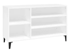 Zapatero blanco 102x36x60 cm Madera contrachapada