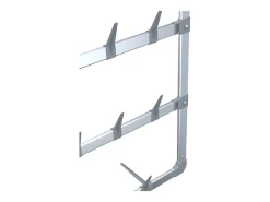 Zapatero colgante Plata 66x13x139 cm