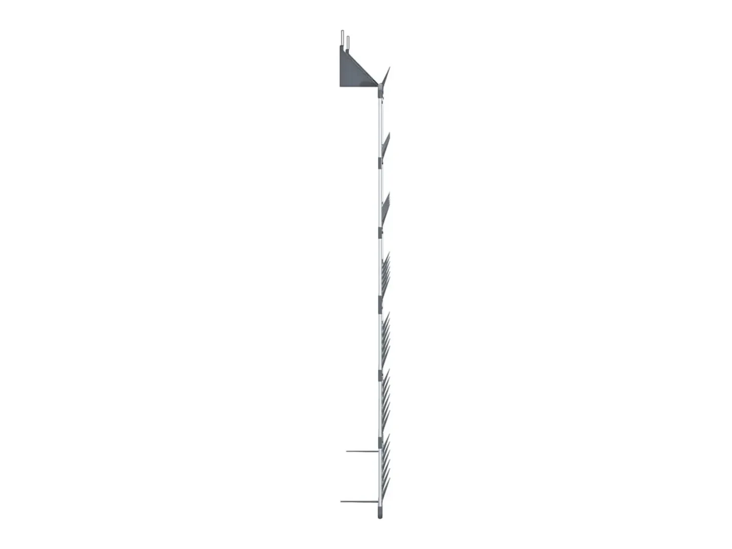 Zapatero colgante Plata 66x13x139 cm