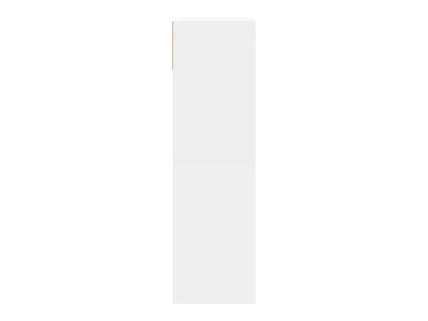 Zapatero con 2 cajones abatibles, blanco, 80x34x116 cm