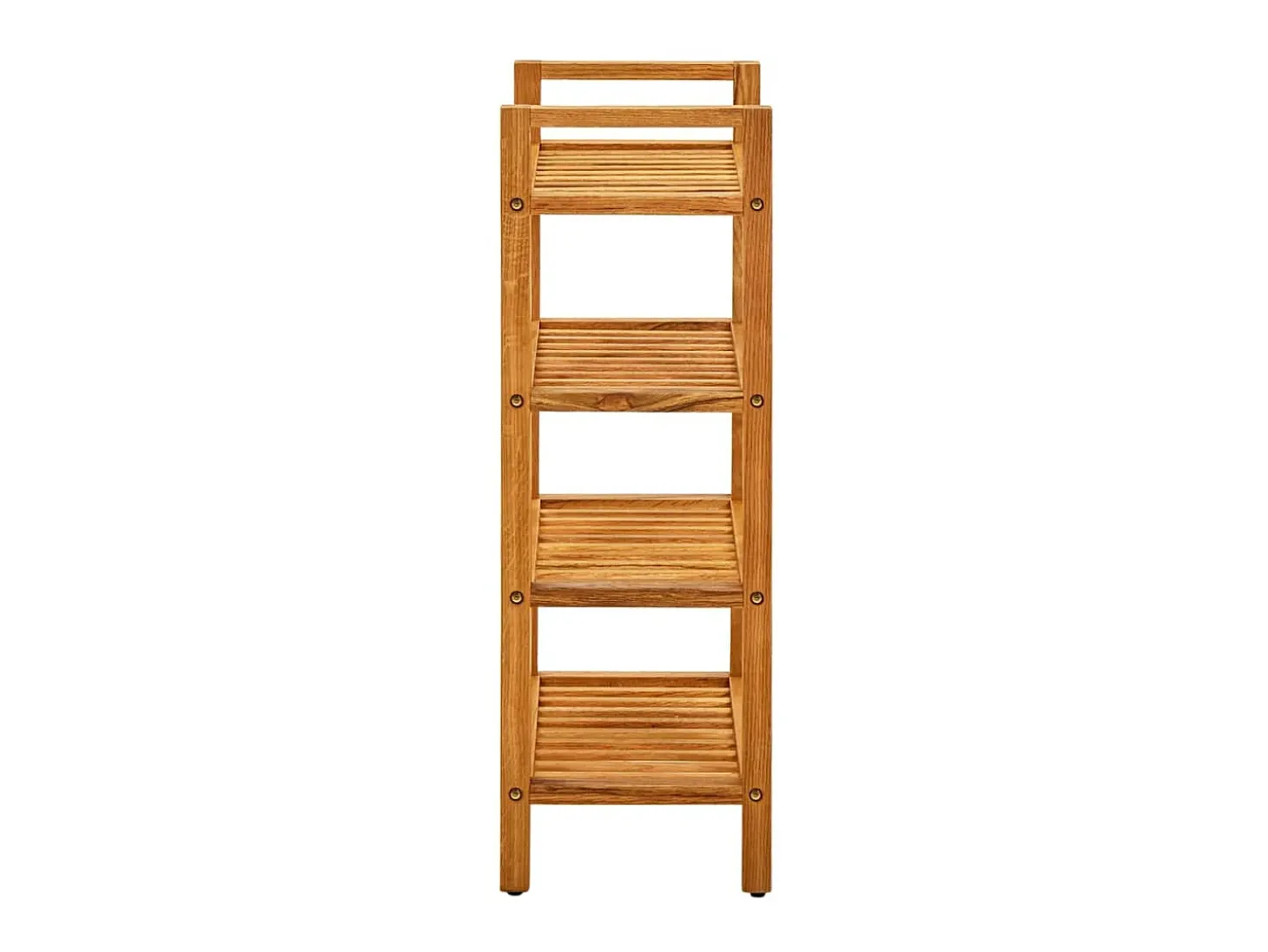 Zapatero con 4 estantes madera maciza de roble 50x27x80 cm ES203051