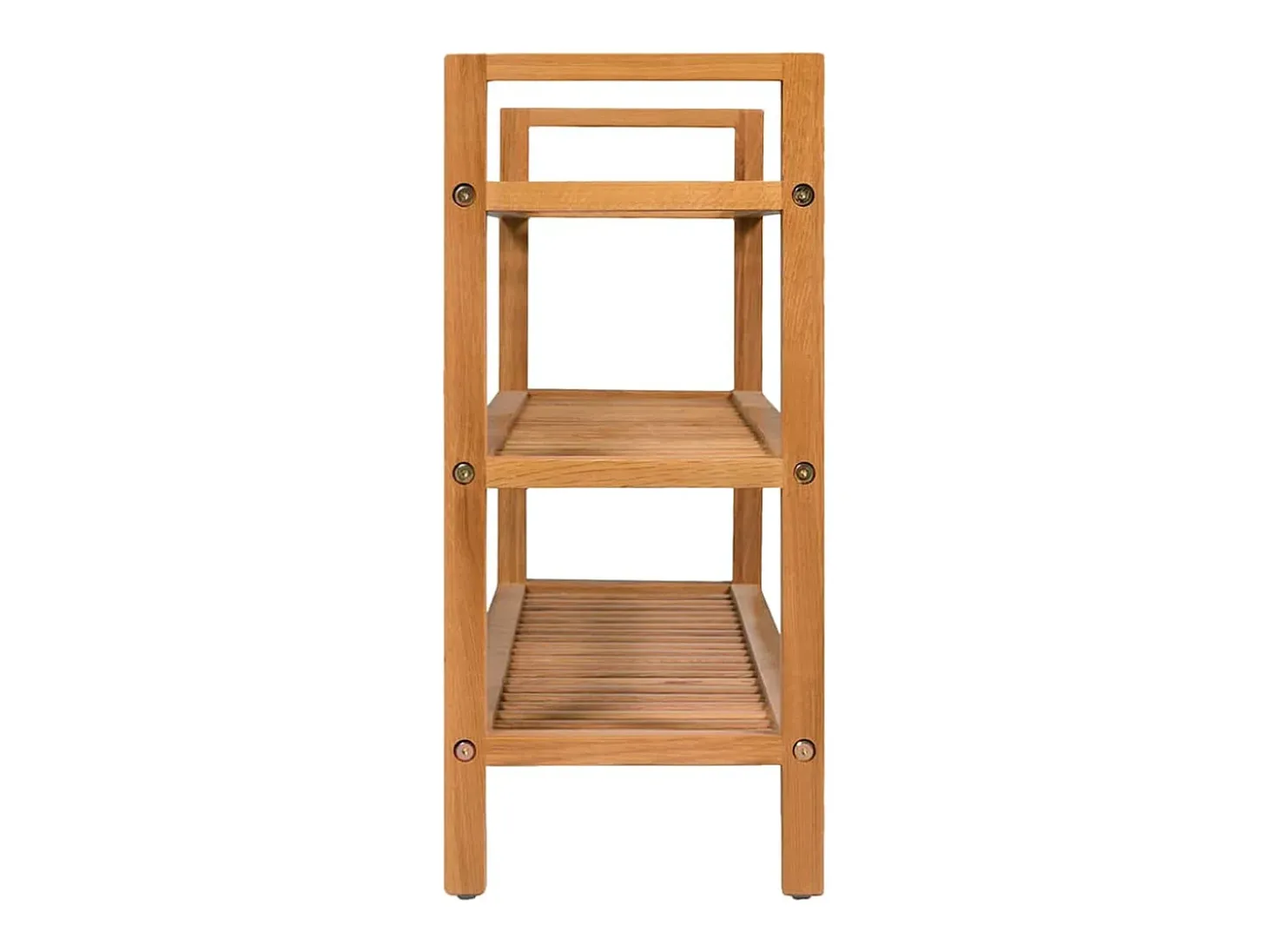 Zapatero con 3 estantes 100x27x60 cm Roble macizo