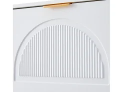 Zapatero con 3 puertas - Blanco 60 x 24 x 114 cm