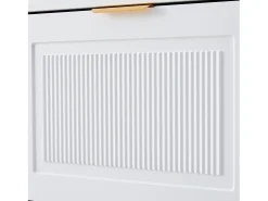 Zapatero con 3 puertas - Blanco 60 x 24 x 114 cm