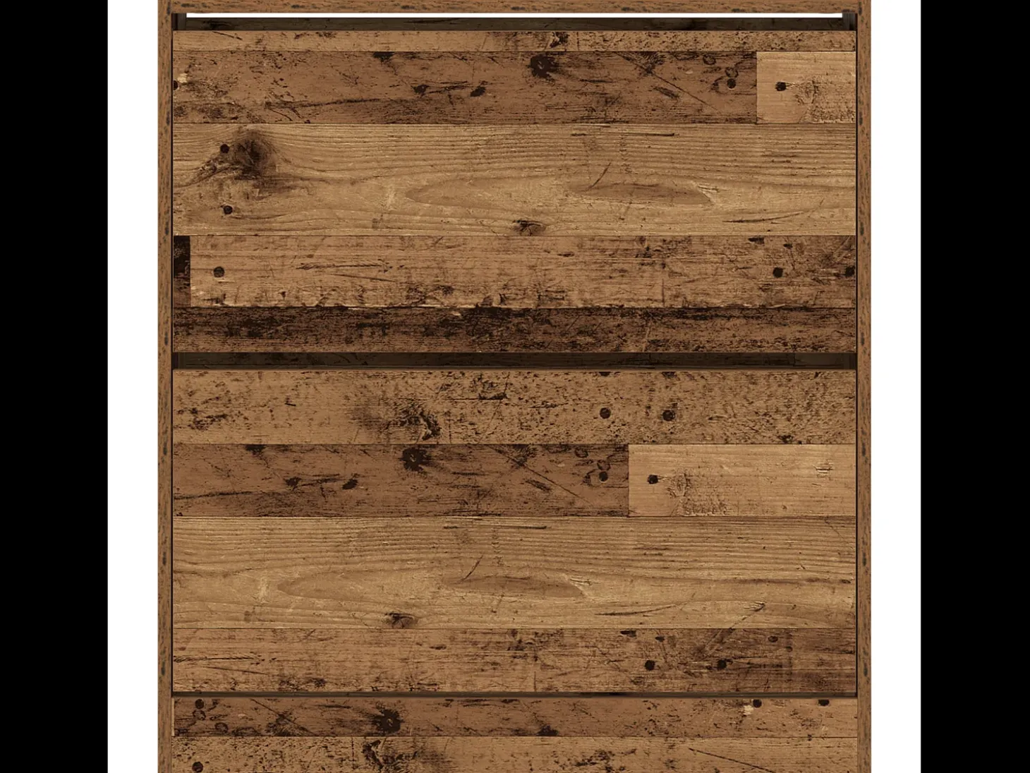 Zapatero con cajón extraíble, madera antigua, 80x21x87,5 cm