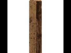 Zapatero con cajón extraíble, madera antigua, 80x21x87,5 cm