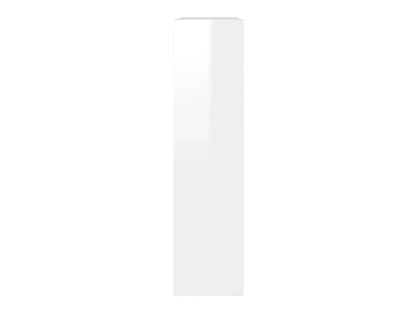 Zapatero con espejo de 2 niveles, blanco brillante, 63x17x67cm