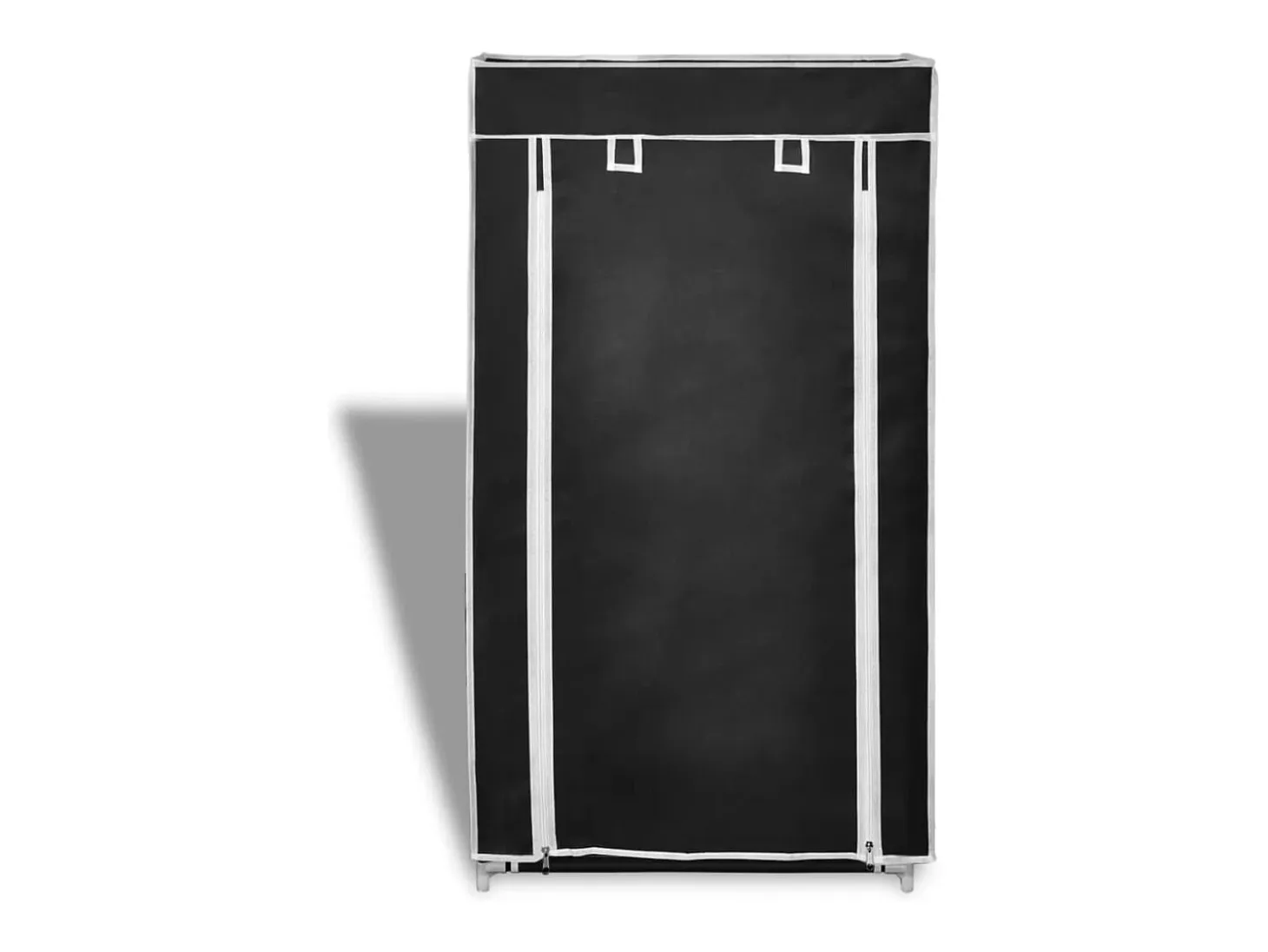 Zapatero con tapa 58 x 28 x 106 cm Tela negra