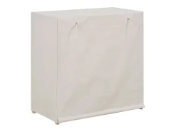 Zapatero con tapa Blanco 79x40x80 cm Tela