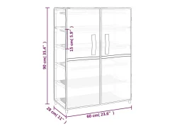 Zapatero Crema 60x28x90 cm Tela