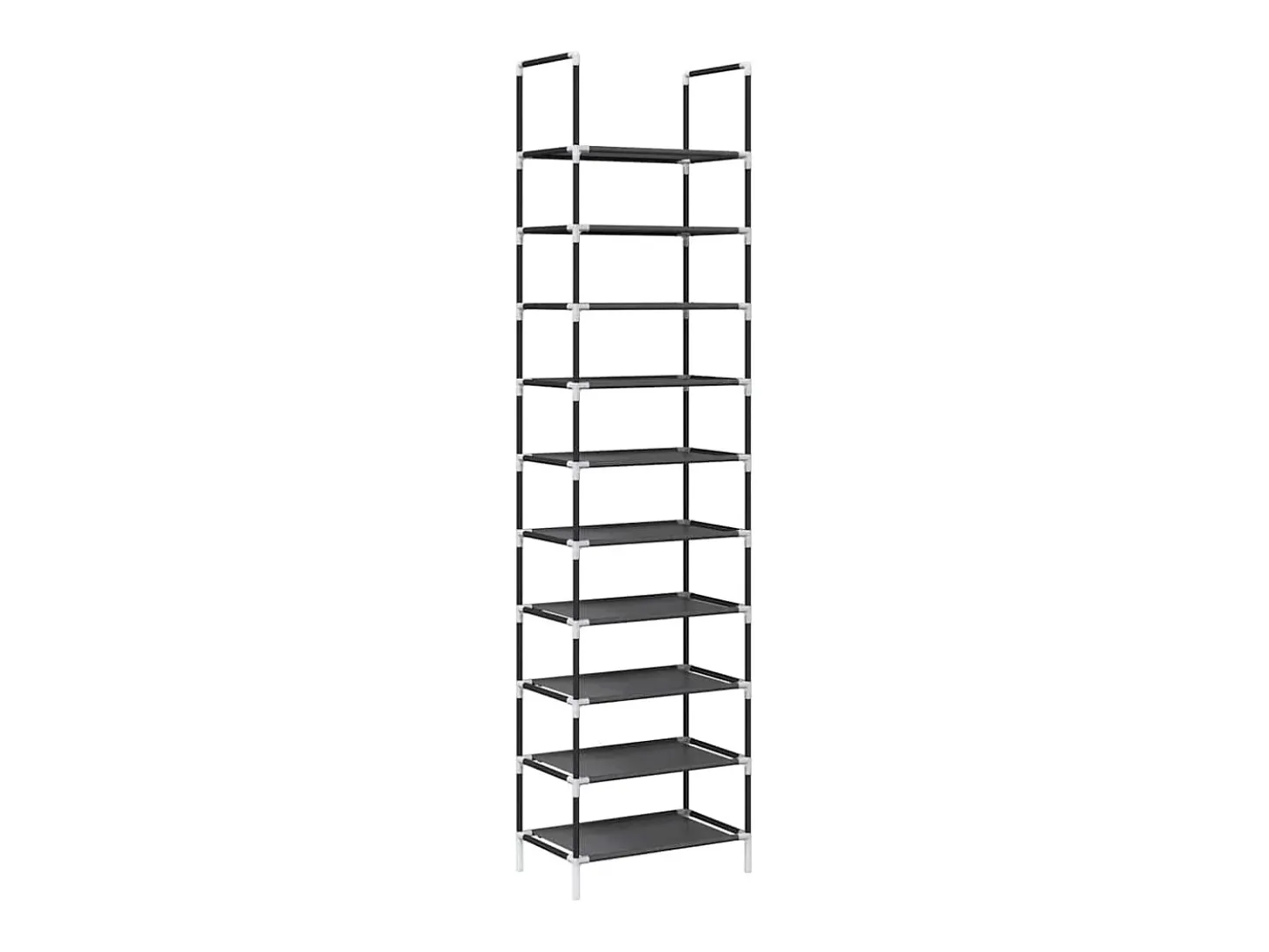 Zapatero de 10 niveles 44x28x180 cm tela no tejida