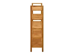 Zapatero de 5 niveles 100x27x100 cm Roble macizo