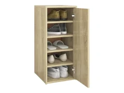 Zapatero de 2 piezas roble Sonoma 32x35x70 cm Aglomerado