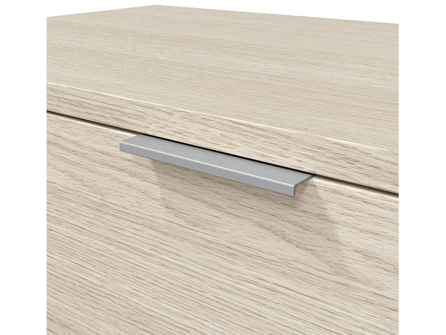 Zapatero de 3 puertas abatibles en roble 60x113 cm Remi Roble