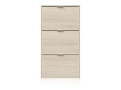 Zapatero de 3 puertas abatibles en roble 60x113 cm Remi Roble