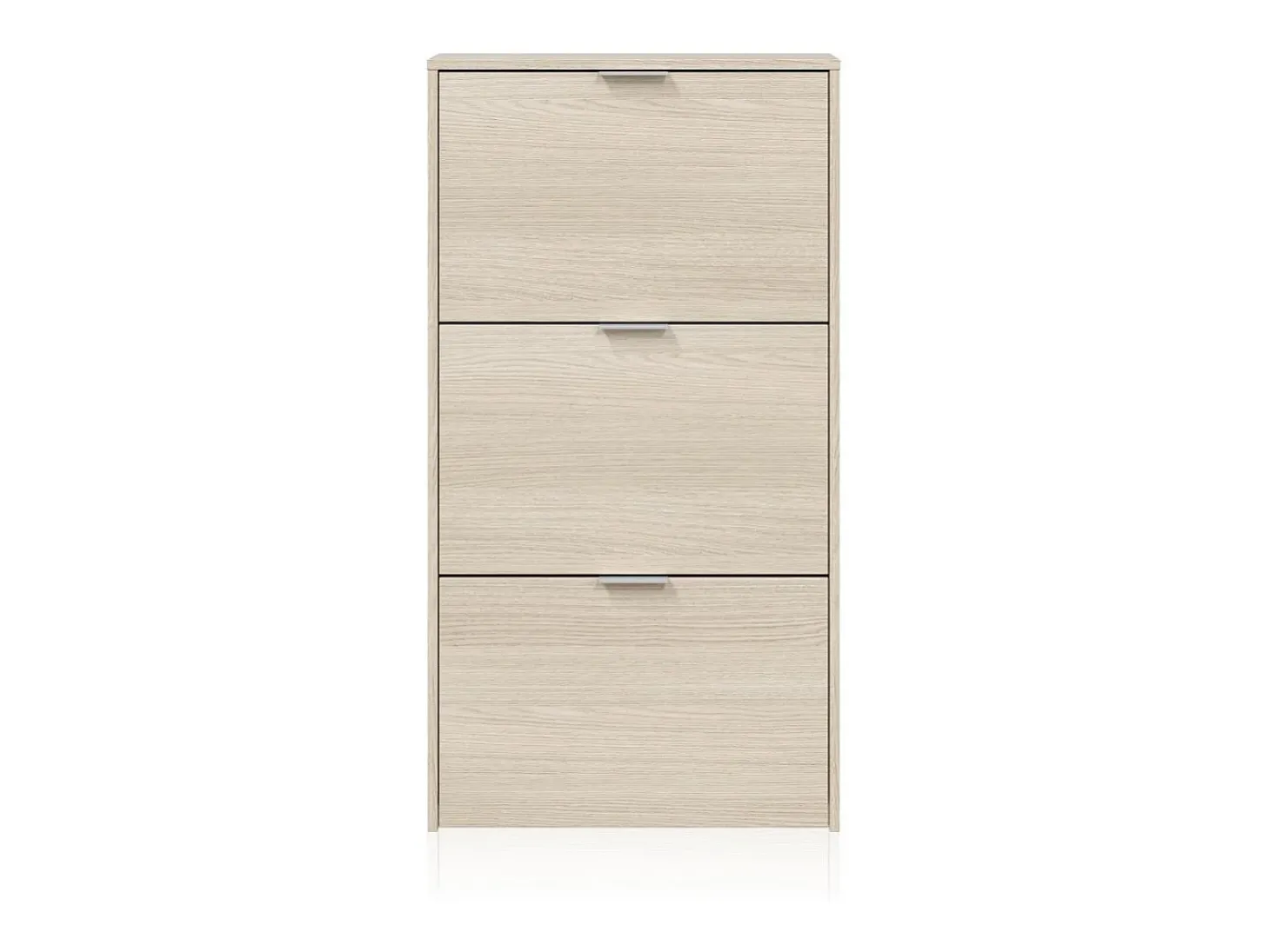 Zapatero de 3 puertas abatibles en roble 60x113 cm Remi Roble