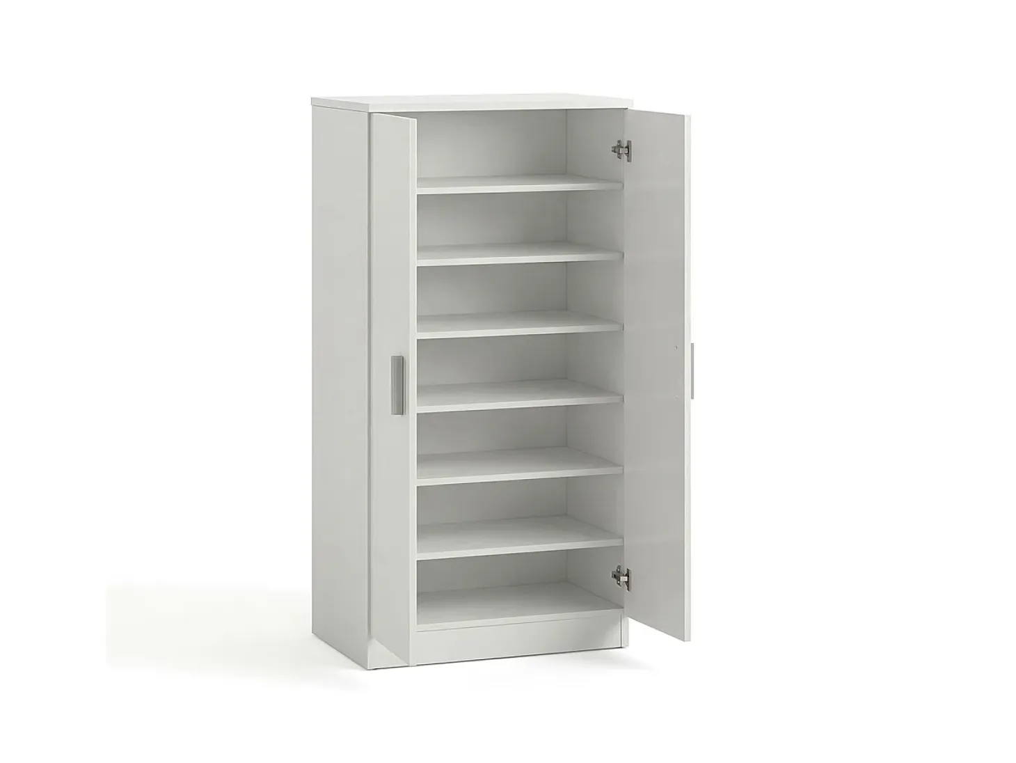 Zapatero de 2 puertas en blanco mate 55x108 cm Liam Blanco Artik (Blanco Mate)
