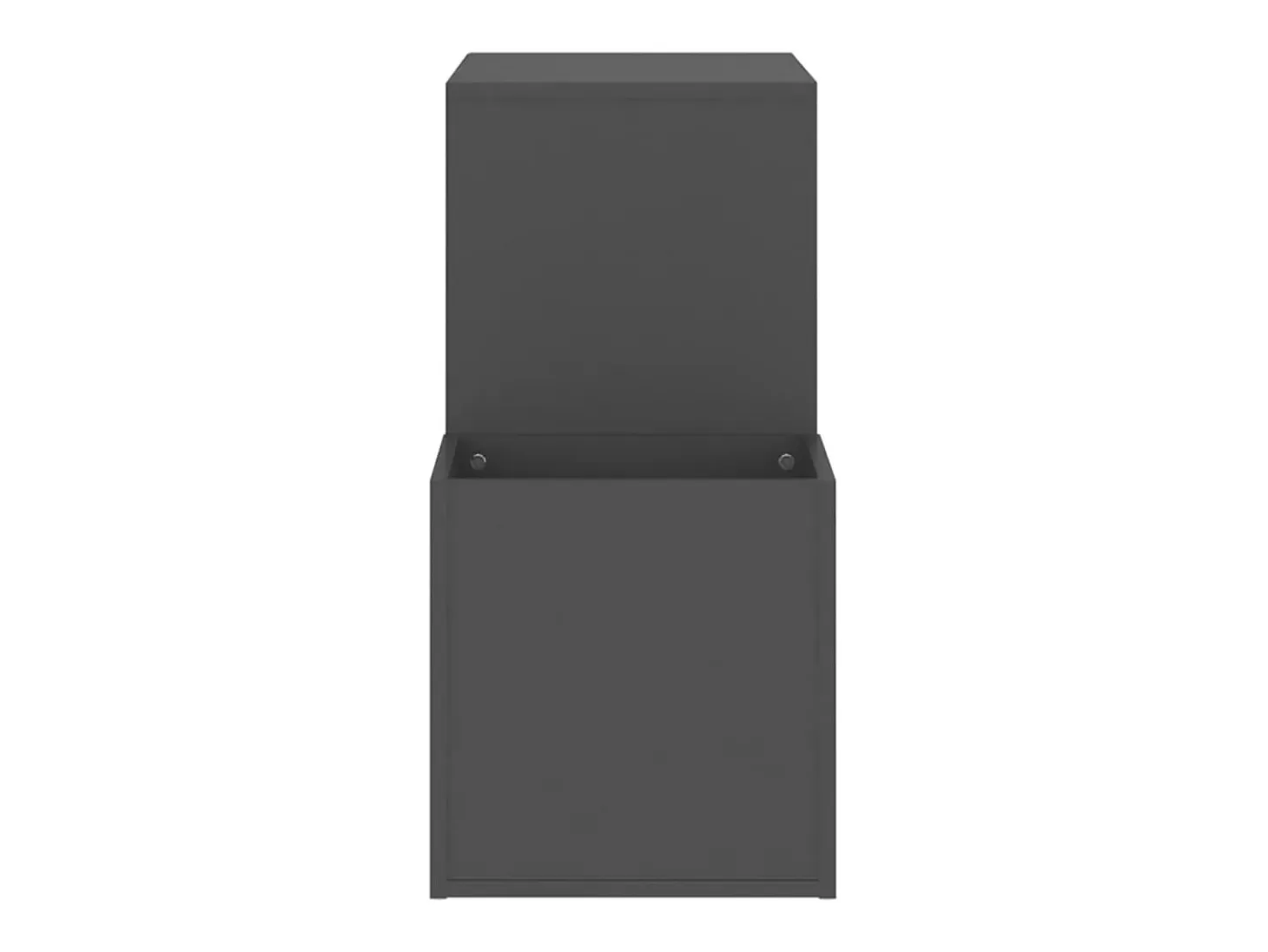 Zapatero de entrada gris 105x35,5x70 cm madera contrachapada
