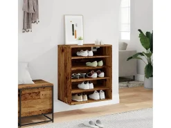 Zapatero de madera antiguo 60x35x70 cm madera contrachapada