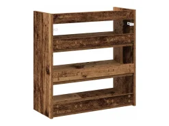 Zapatero de madera antiguo 60x25x62 cm madera de ingeniería