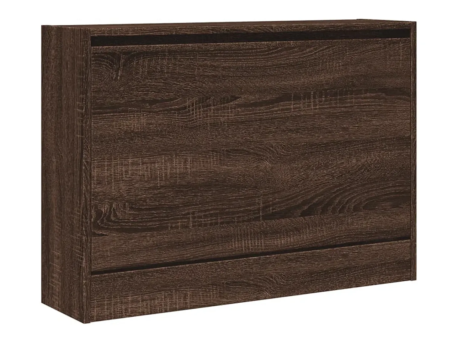 Zapatero de madera de ingeniería marrón roble 80x21x57 cm ES383592